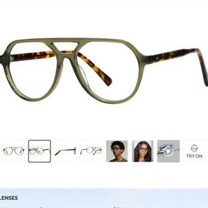 Fytoo NON-prescription Green Aviators